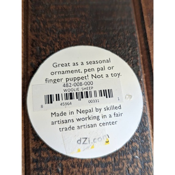 Wild Woolies Sheep Finger Puppet/Ornament - Picture 8 of 9